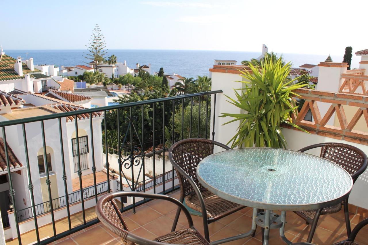 Playa Burriana, Tva Terasser, Havsutsikt, Pool Nerja Exterior foto